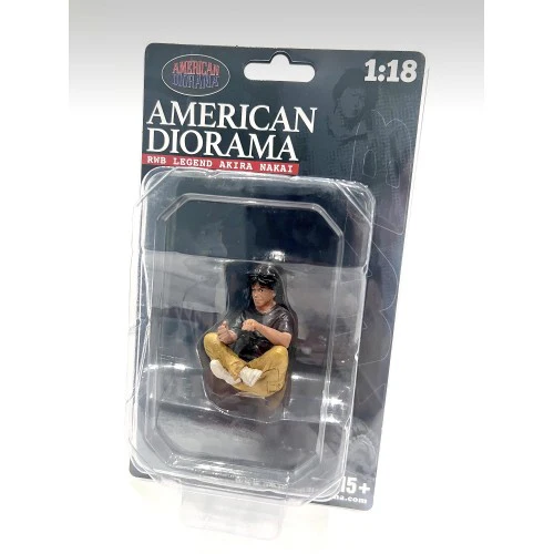 American Diorama - Figures - RWB Legend Akira Nakai-San Sitting Figure 1:18 - Image 7