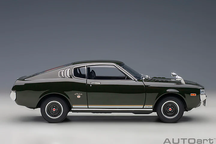 AUTOart 1973 Toyota Celica Liftback 2000GT (RA25) Moss Green 1:18 - Image 4