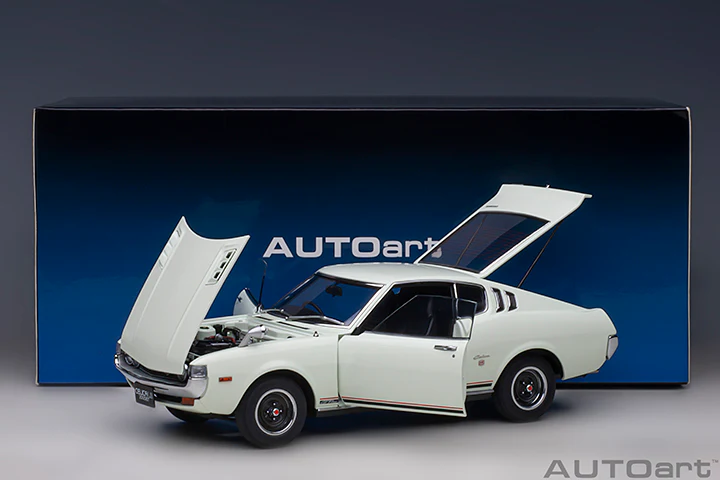 AUTOart 1973 Toyota Celica Liftback 2000GT (RA25) White 1:18 - Image 20