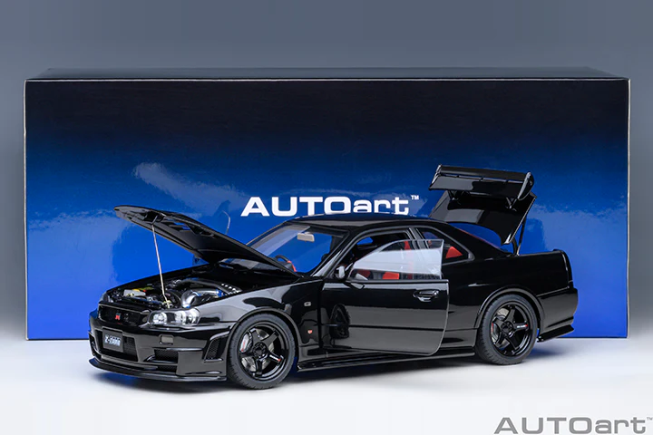 AUTOart 2001 Nissan Skyline GT-R (R34) Z-Tune Black Pearl 1:18 - Image 18