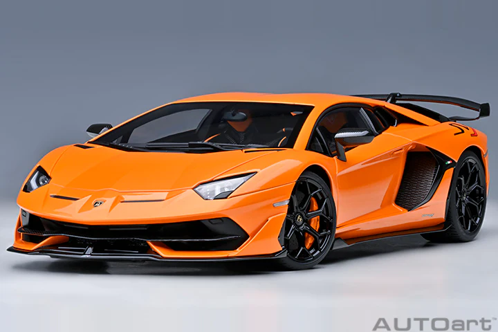 AUTOart 2016 Lamborghini Aventador SVJ Arancio Atlas (Pearl Orange) 1:18 - Image 17