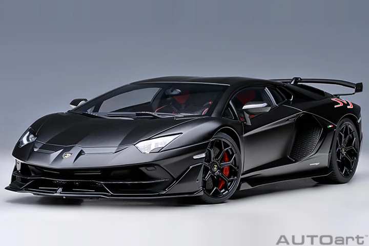 AUTOart 2016 Lamborghini Aventador SVJ Matte Black 1:18 - Image 20