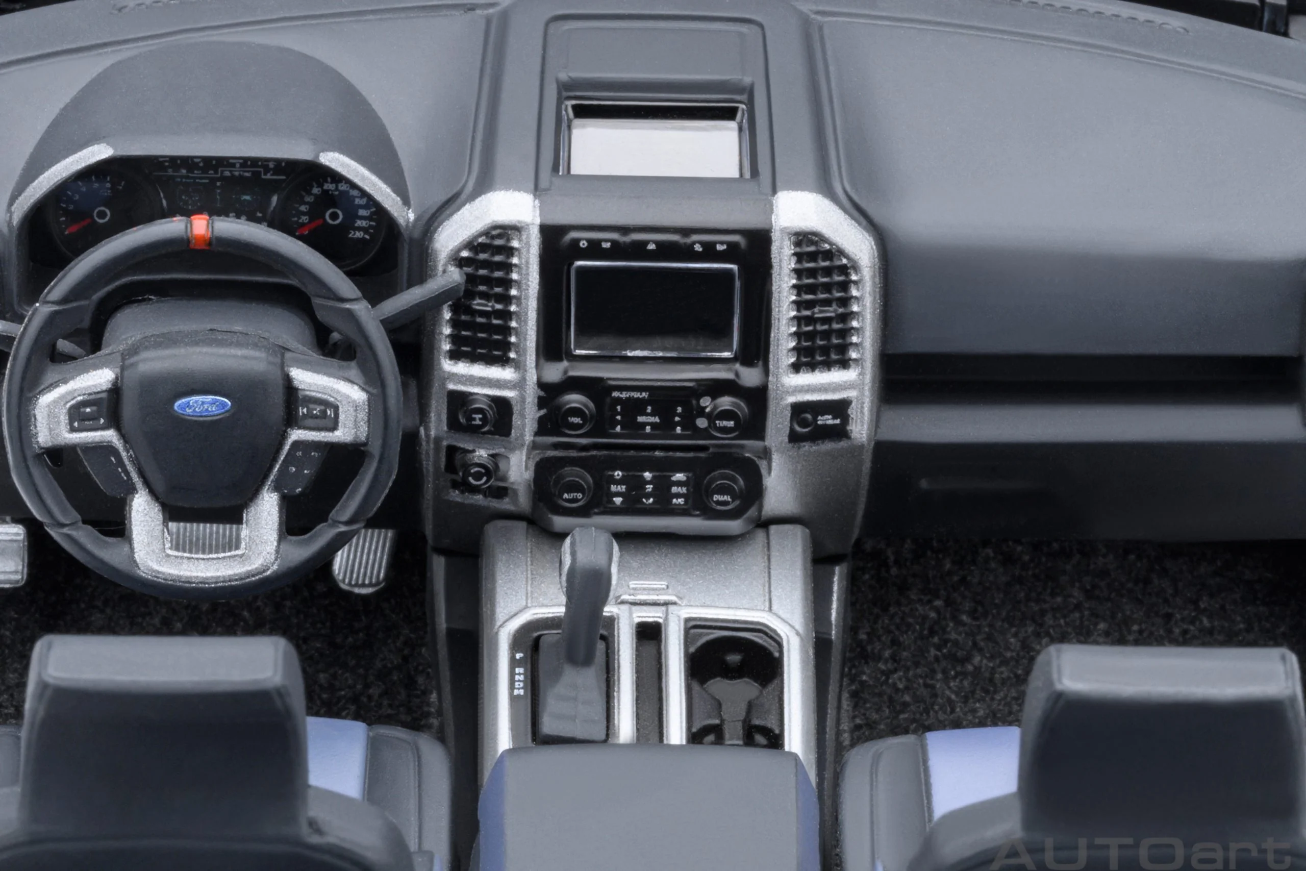 AUTOart 2019 Ford F-150 Raptor Supercrew Velocity Blue 1:18 - Image 14