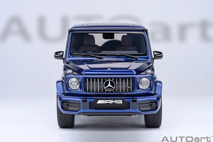 AUTOart 2019 Mercedes-Benz G63 AMG 4x4 G-Class Brilliant Blue Metallic 1:18 - Image 5