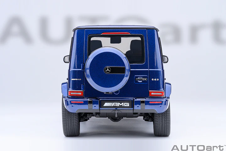 AUTOart 2019 Mercedes-Benz G63 AMG 4x4 G-Class Brilliant Blue Metallic 1:18 - Image 6