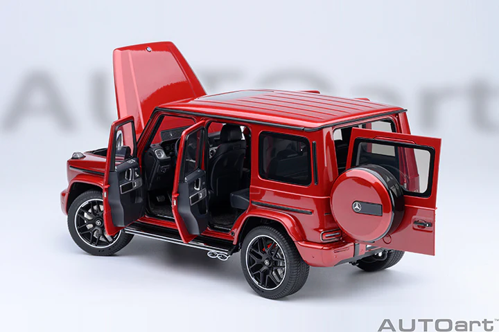 AUTOart 2019 Mercedes-Benz G63 AMG 4x4 G-Class Designo Cardinal Red Metallic 1:18 - Image 17