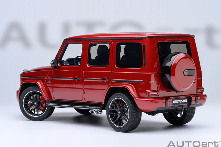 AUTOart 2019 Mercedes-Benz G63 AMG 4x4 G-Class Designo Cardinal Red Metallic 1:18 - Image 2