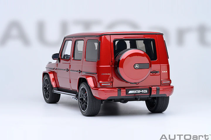 AUTOart 2019 Mercedes-Benz G63 AMG 4x4 G-Class Designo Cardinal Red Metallic 1:18 - Image 21