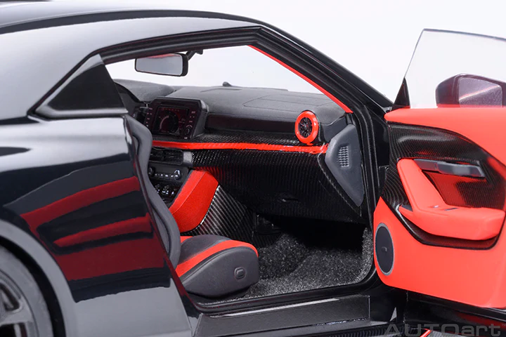 AUTOart 2020 Nissan GT-R (R50) by Italdesign Black w/ Matte Black & Red 1:18 - Image 10