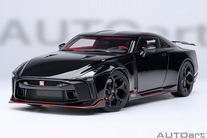 AUTOart 2020 Nissan GT-R (R50) by Italdesign Black w/ Matte Black & Red 1:18 - Image 22
