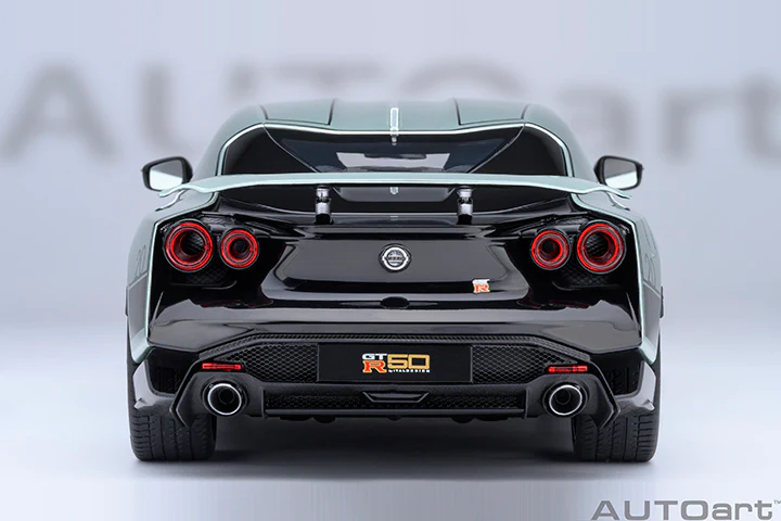 AUTOart 2020 Nissan GT-R (R50) by Italdesign Dark Green Metallic w/ Black 1:18 - Image 6