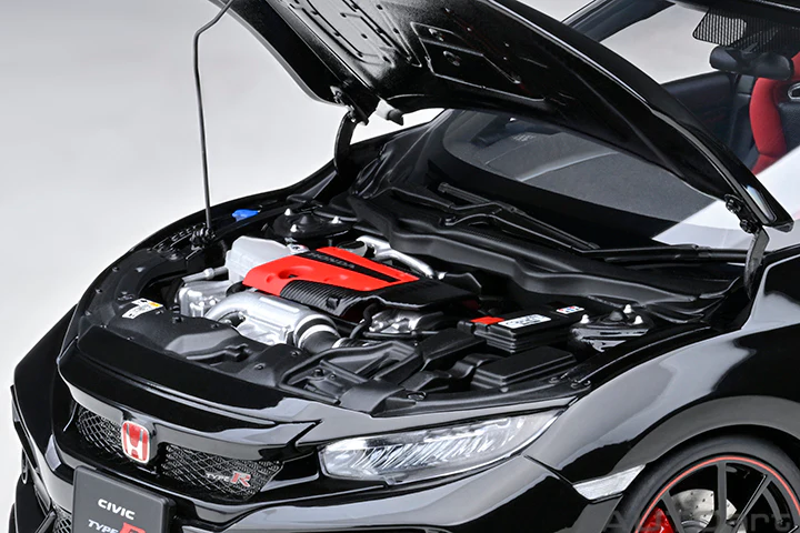 AUTOart 2021 Honda Civic Type R (FK8) Crystal Black Pearl 1:18 - Image 11