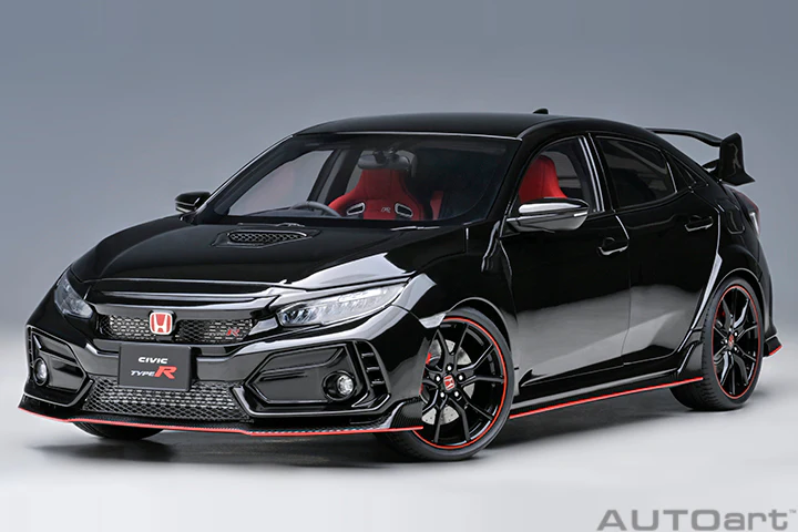 AUTOart 2021 Honda Civic Type R (FK8) Crystal Black Pearl 1:18 - Image 17