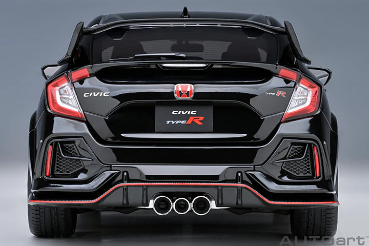 AUTOart 2021 Honda Civic Type R (FK8) Crystal Black Pearl 1:18 - Image 6