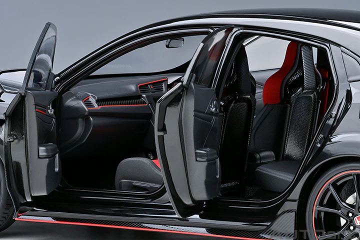 AUTOart 2021 Honda Civic Type R (FK8) Crystal Black Pearl 1:18 - Image 9