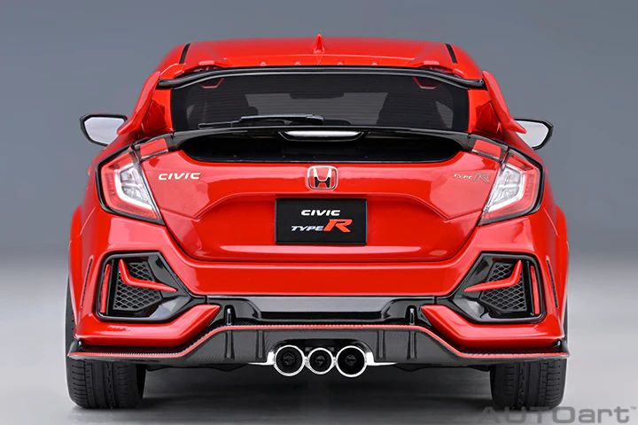AUTOart 2021 Honda Civic Type R (FK8) Flame Red 1:18 - Image 6