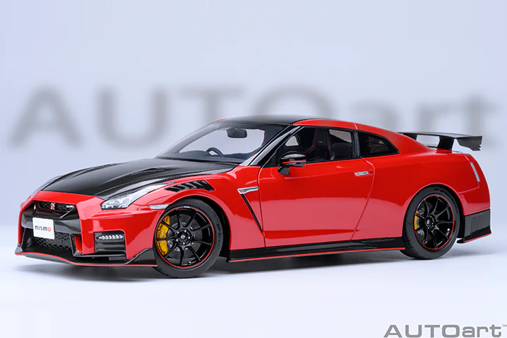 AUTOart 2022 Nissan Skyline GT-R (R35) Nismo Special Edition Vibrant Red 1:18 - Image 3