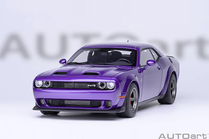AUTOart 2023 Dodge Challenger SRT Super Stock Plum Crazy (Purple) 1:18 - Image 19