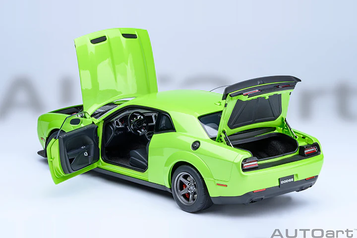 AUTOart 2023 Dodge Challenger SRT Super Stock Sublime Green 1:18 - Image 16