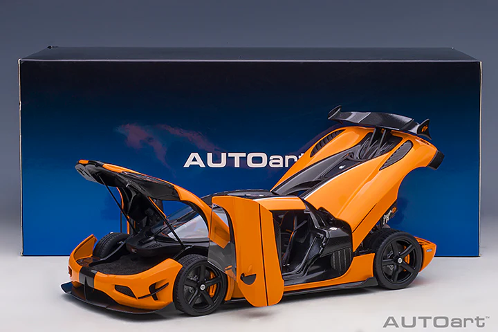 AUTOart Koenigsegg Agera RS Spyder Cone Orange & Carbon Black 1:18 - Image 20