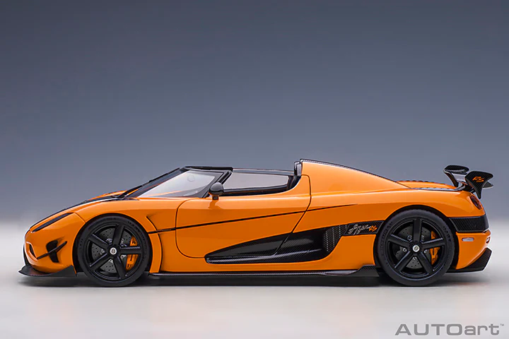 AUTOart Koenigsegg Agera RS Spyder Cone Orange & Carbon Black 1:18 - Image 4