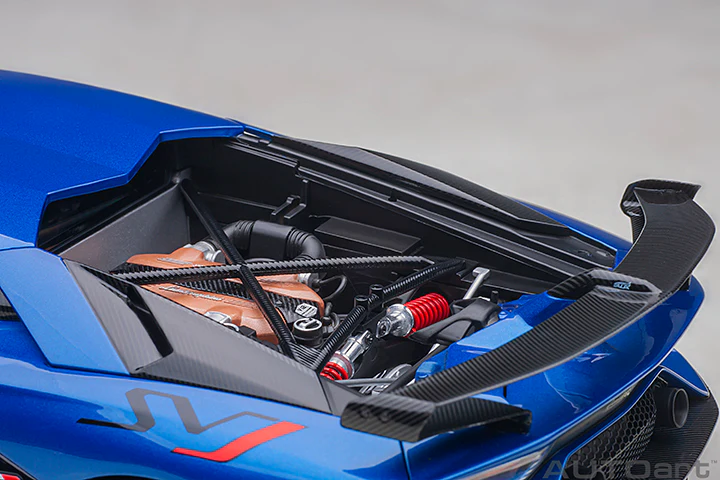 AUTOart Lamborghini Aventador SVJ Blu Nethuns (Metallic Blue) 1:18 - Image 12