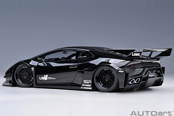 AUTOart Lamborghini Huracan GT Liberty Walk LB Silhouette Works Black 1:18 - Image 2
