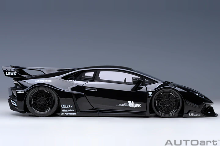 AUTOart Lamborghini Huracan GT Liberty Walk LB Silhouette Works Black 1:18 - Image 4