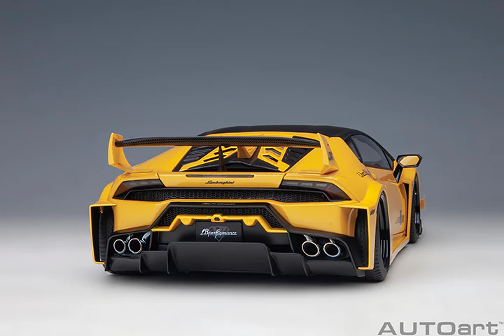AUTOart Lamborghini Huracan GT Liberty Walk LB Silhouette Works Yellow Metallic 1:18 - Image 19