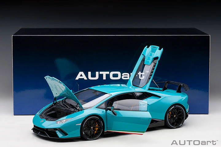 AUTOart Lamborghini Huracan Performante Blu Glauco (Solid Blue) 1:12 - Image 16