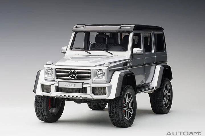 AUTOart Mercedes-Benz G500 4x4 2 G-Class Silver 1:18 - Image 17