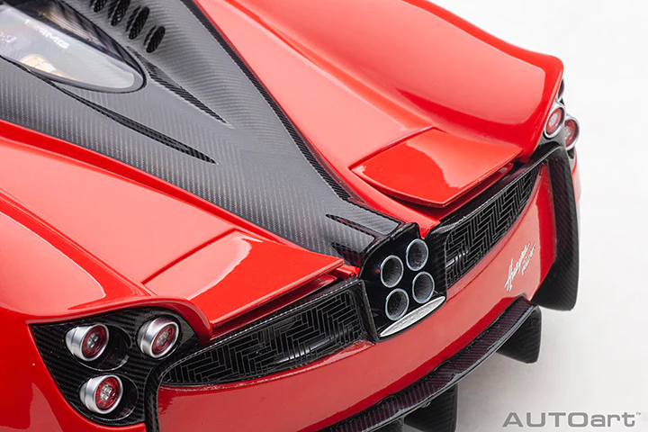 AUTOart Pagani Huayra Roadster Rosso Monza Red Carbon 1:18 - Image 16
