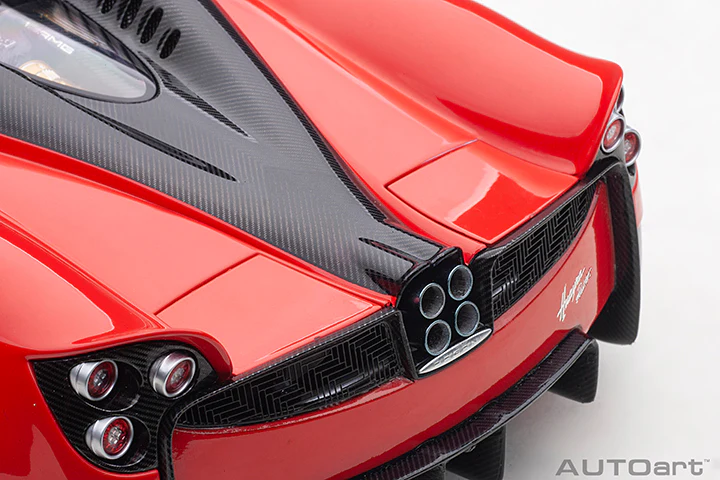 AUTOart Pagani Huayra Roadster Rosso Monza Red Carbon 1:18 - Image 17