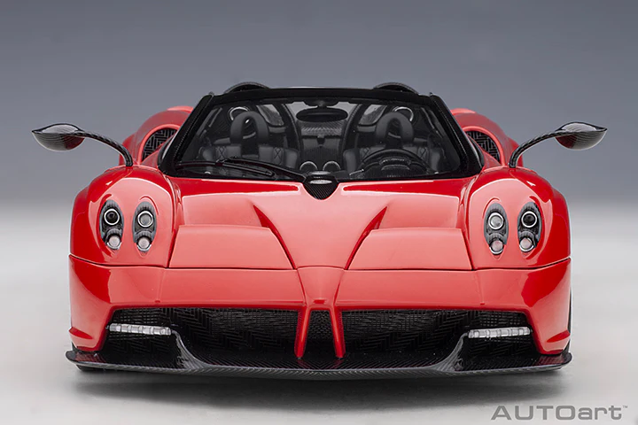 AUTOart Pagani Huayra Roadster Rosso Monza Red Carbon 1:18 - Image 6