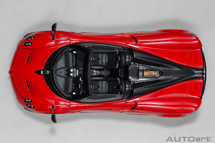 AUTOart Pagani Huayra Roadster Rosso Monza Red Carbon 1:18 - Image 8