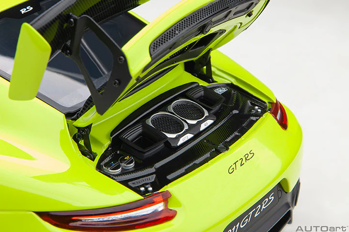 AUTOart Porsche 911 991.2 GT2 RS w/ Weissach Pkg Acid Green 1:18 - Image 12