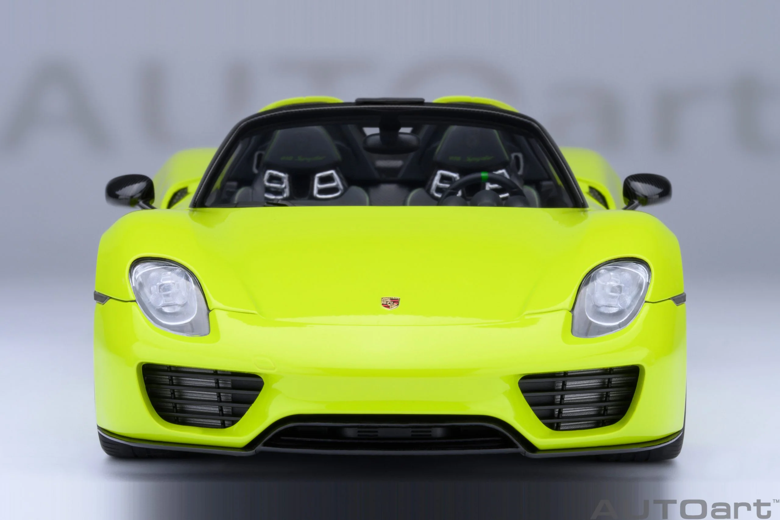 AUTOart Porsche 918 Spyder w/ Weissach Pkg Acid Green 1:18 - Image 5