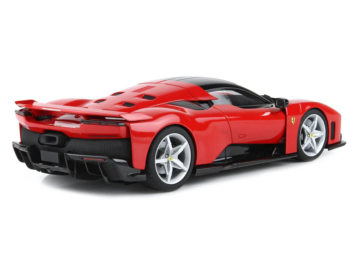 BBR 2024 Ferrari F80 Rossa Corsa (Red) and Black WITH DISPLAY 1:18 - Image 3