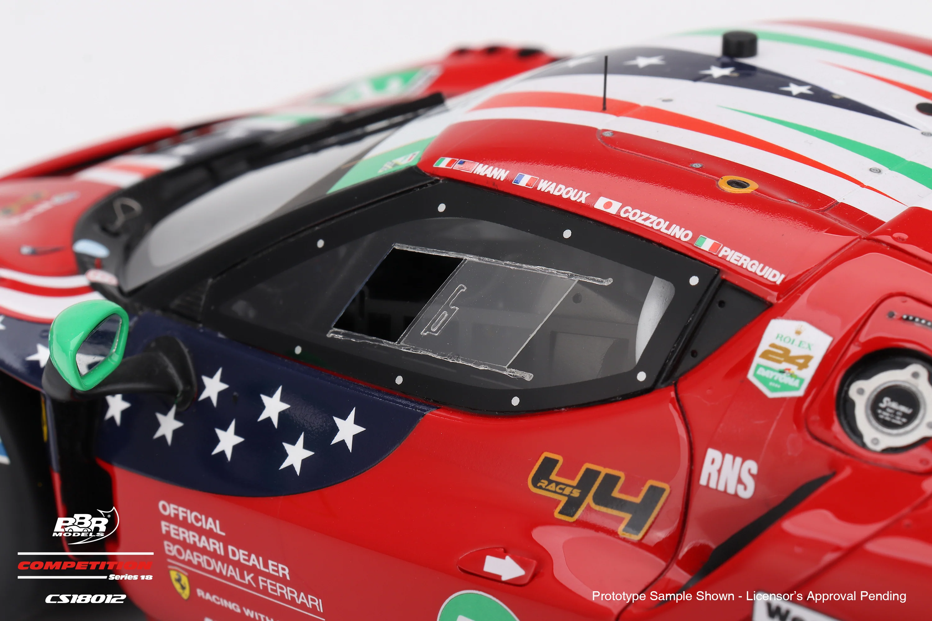 BBR Ferrari 296 GT3 #21 AF Corse 5th Place 2025 IMSA Daytona Rolex 24 Red 1:18 - Image 5