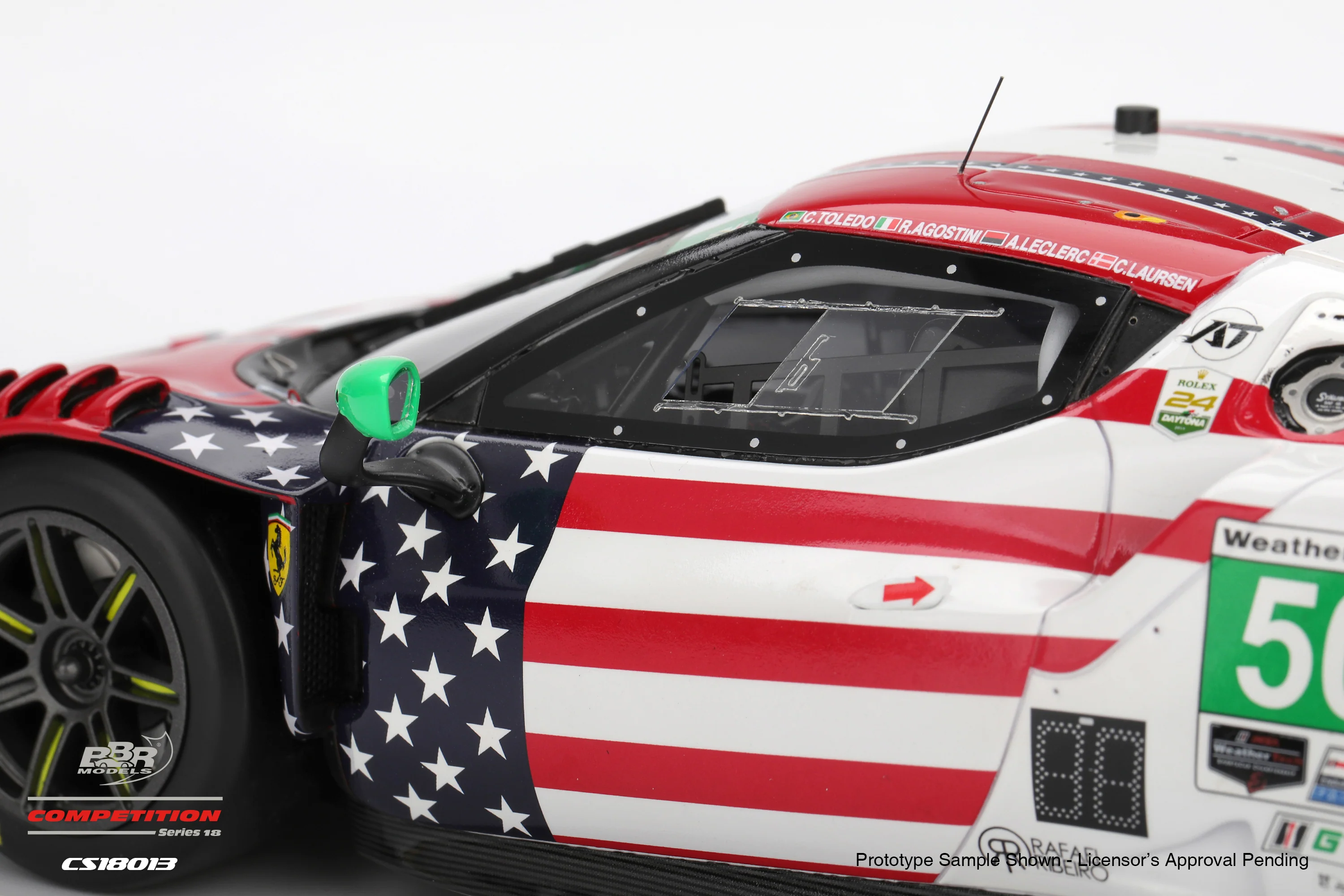 BBR Ferrari 296 GT3 #50 AF Corse 2025 IMSA Daytona Rolex 24 Red 1:18 - Image 5