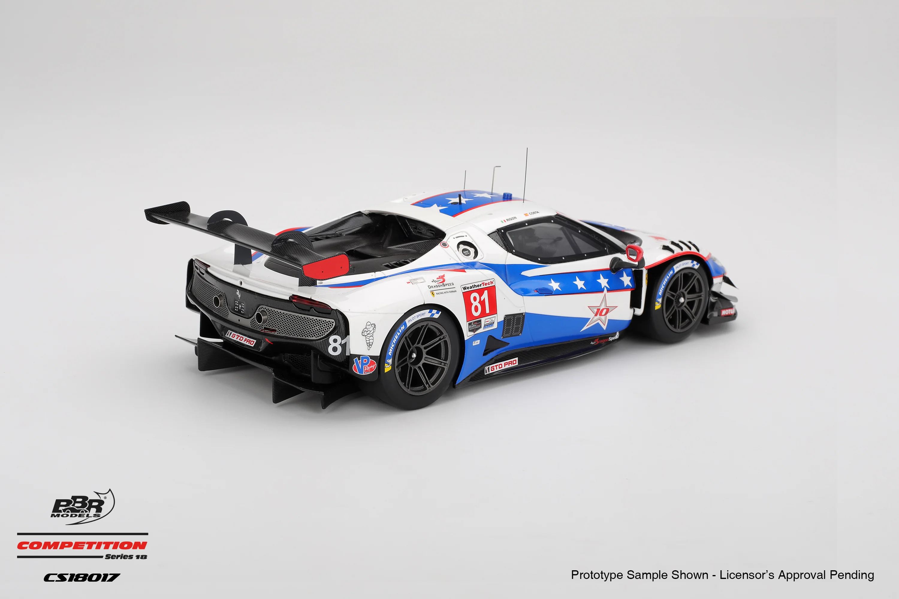 BBR Ferrari 296 GT3 #81 DragonSpeed 4th 2025 IMSA Watkins Glen 6 Hrs 1:18 - Image 2