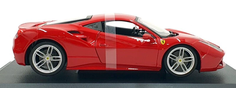 Bburago 2016 Ferrari 488 GTB Rossa Corsa Red 1:18 - Image 6