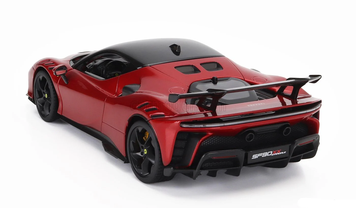 Bburago 2024 Ferrari SF90XX Stradale Rossa Magma Red Metallic 1:18 - Image 6