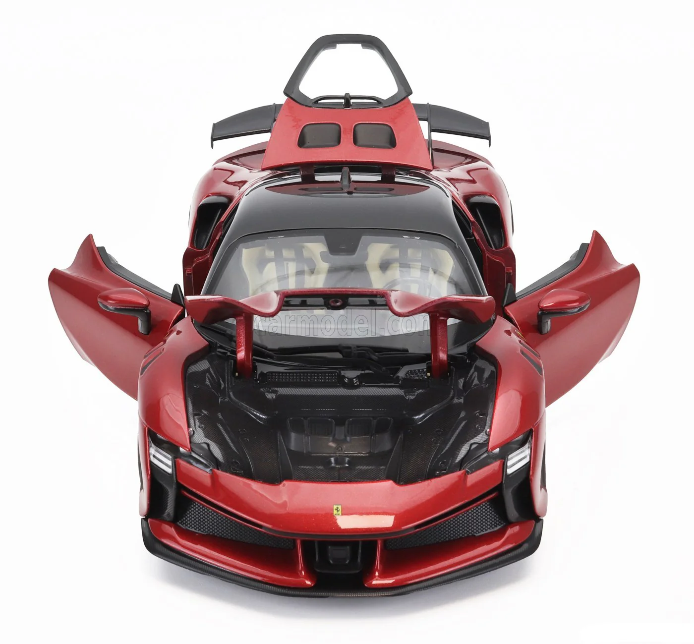 Bburago 2024 Ferrari SF90XX Stradale Rossa Magma Red Metallic 1:18 - Image 7
