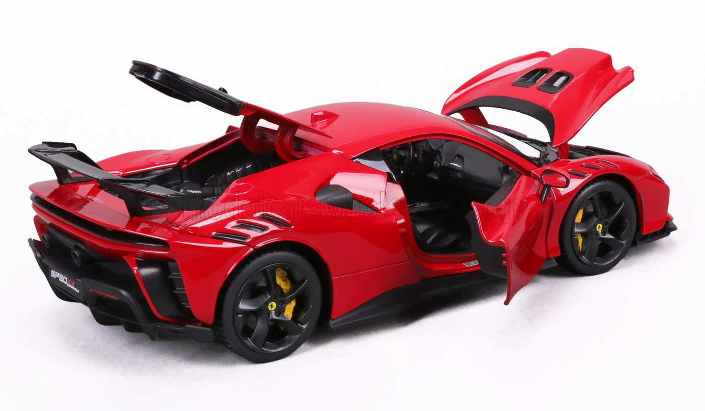 Bburago 2024 Ferrari SF90XX Stradale Rosso Corsa Ferrari Red 1:18 - Image 2