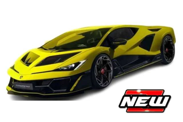 Bburago 2025 Lamborghini Fenomeno Yellow & Black 1:18