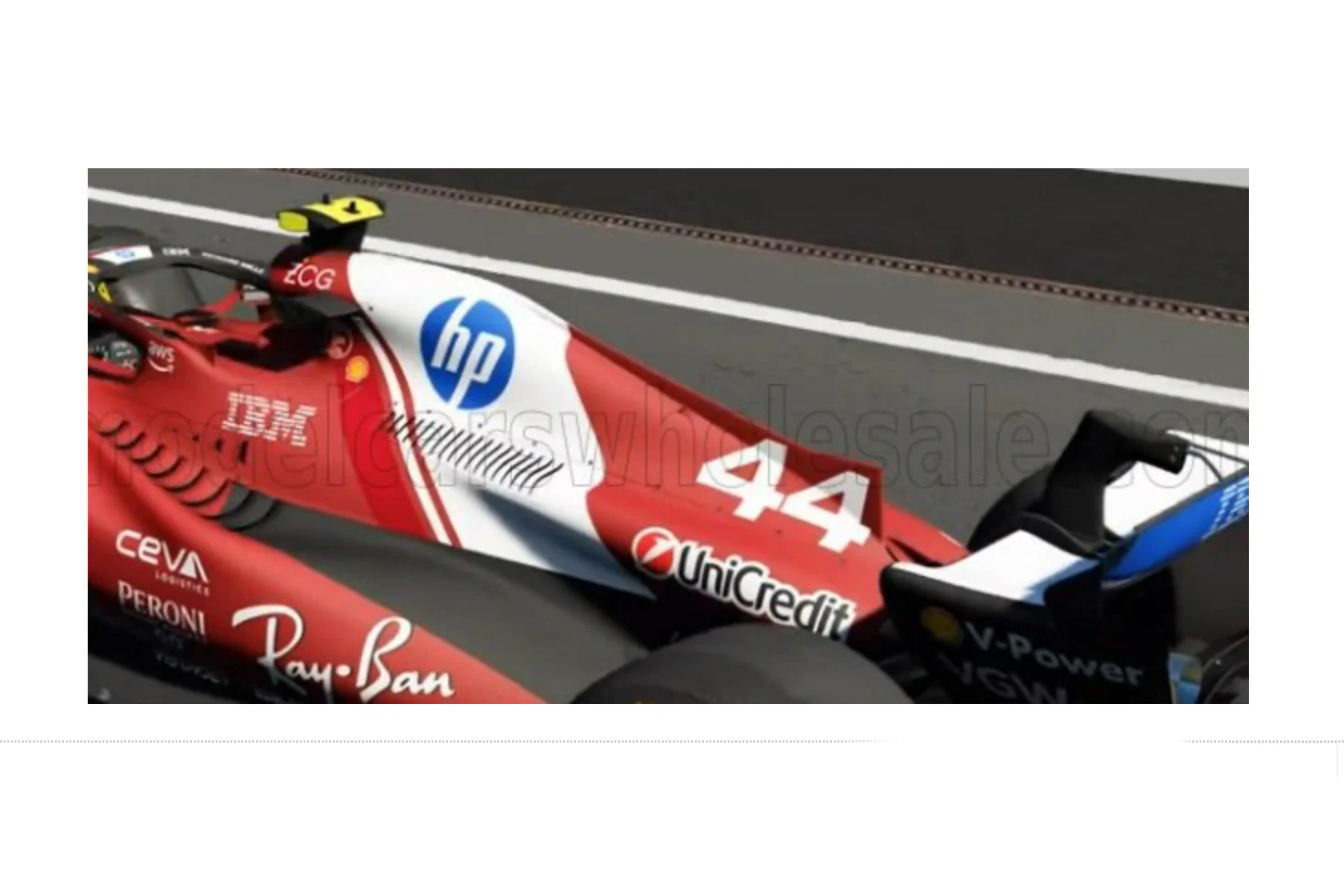 Bburago Ferrari F1 SF-25 Team Scuderia Ferrari HP No 44 (Hamilton) Season 2025 Red WITH CASE 1:18