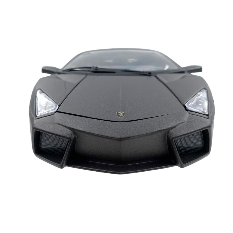 Bburago 2007 Lamborghini Reventon Motorshow Francoforte Matte Dark Grey Metallic 1:18 - Image 5
