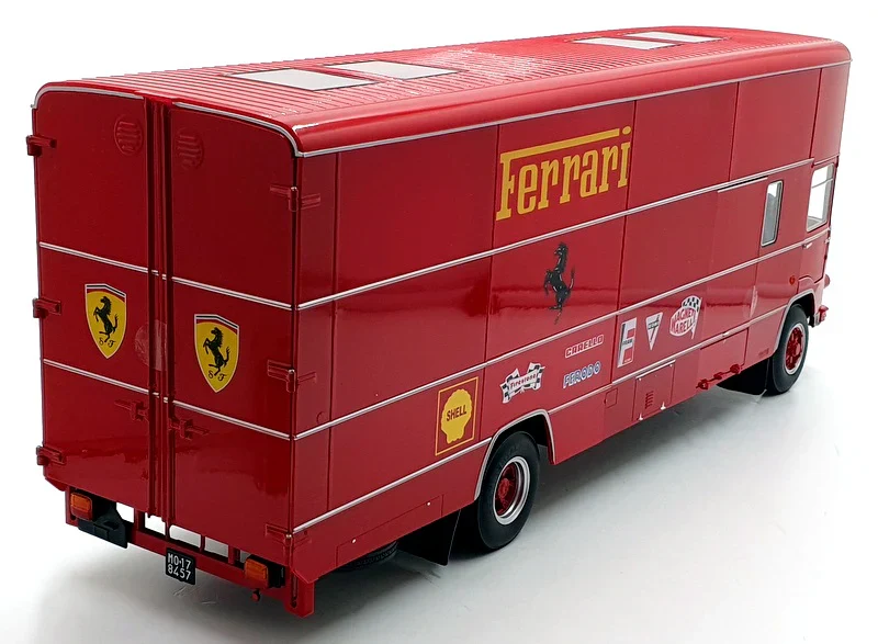 CMR Fiat OM 150 Rolfo Ferrari Race Car Transporter Red PLUS 2x Ferrari 330 P3 Bundle 1:18 - Image 6