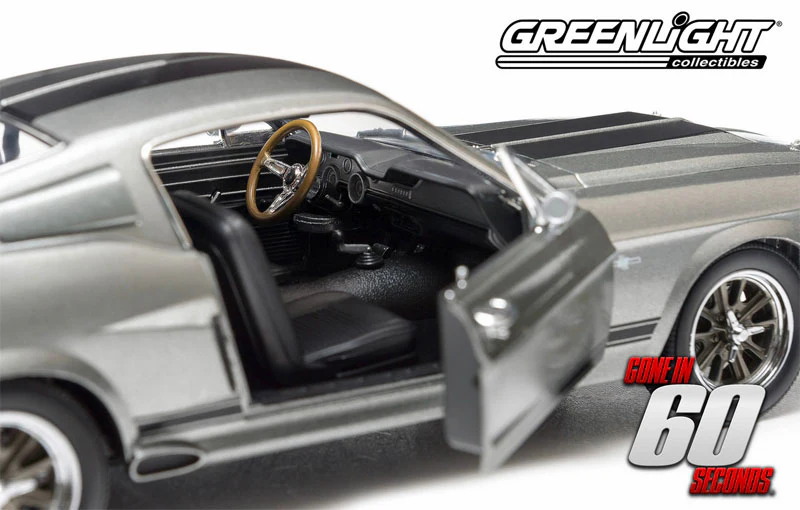 Greenlight 1967 Ford Shelby Mustang GT500 "Eleanor" Gone in 60 Seconds Grey 1:18 - Image 6
